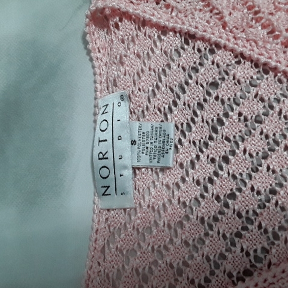 Norton Studio peach cover up. Small. - Picture 4 of 4